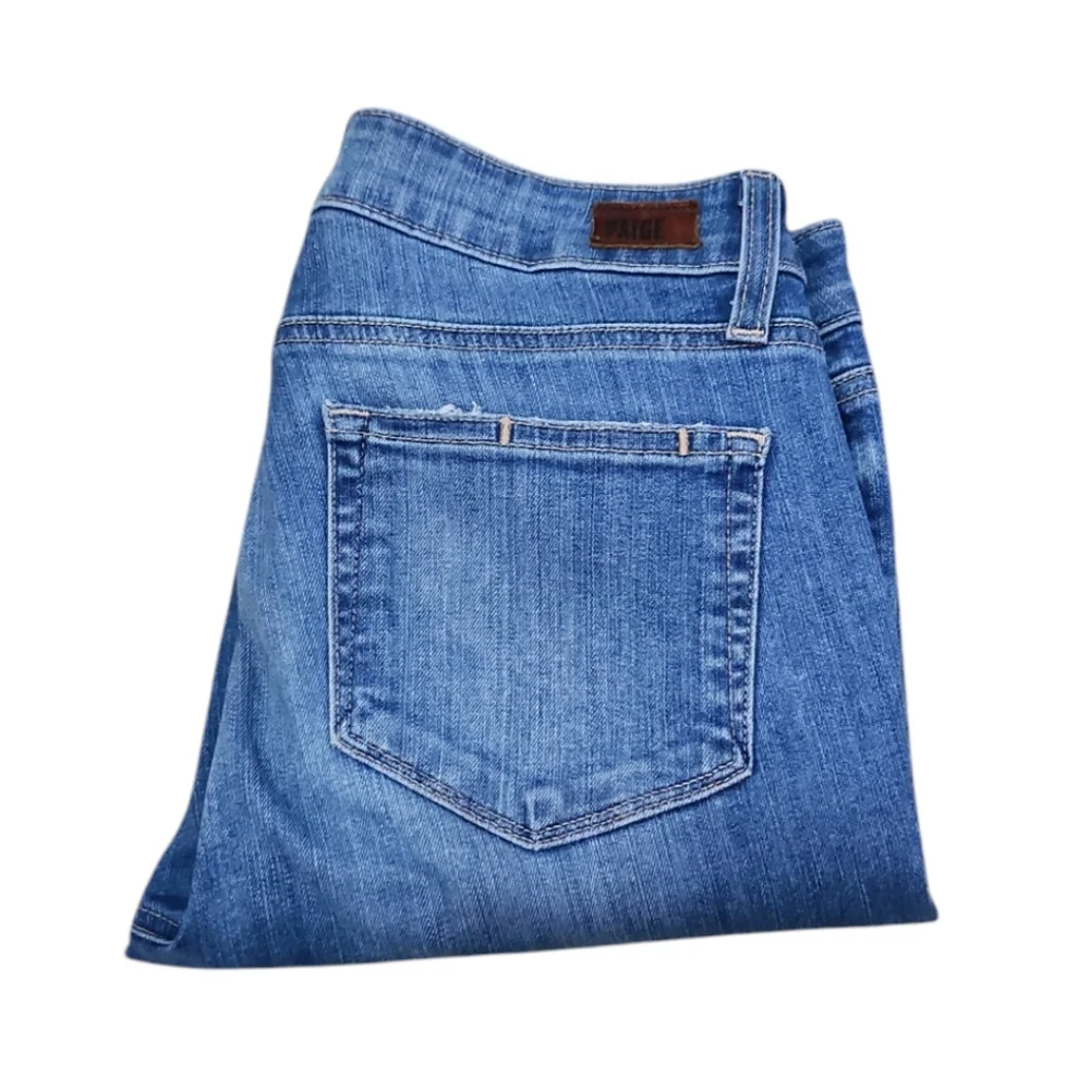 Paige Women's Kylie Crop Skinny Jeans Stretch‎ Denim Medium Blue Spencer Wash 29